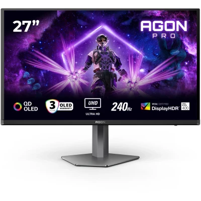 Afbeelding van AOC AGON PRO AG276UZD UHD QD OLED Gaming Monitor 240hz 27 inch