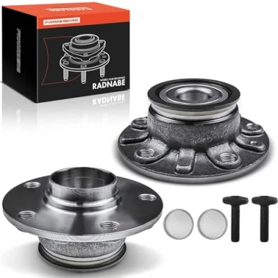 Afbeelding van 2 stuks achterwiellagers links rechts voor A3 8P 8V Q2 Altea 5P Leon 5F Toledo III Octavia 5E Beetle 5C Golf V/VI/VII J e t a IV 2003 vandaag 1K0598611