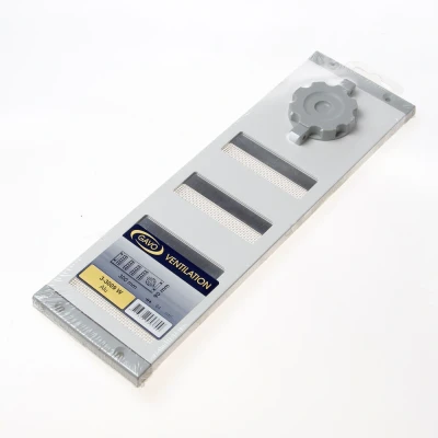 Afbeelding van Gavo Schuifrooster aluminium gaas wit 30 x 9cm