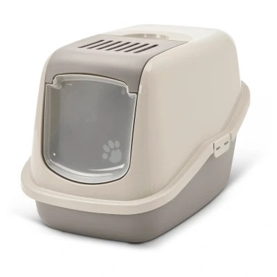 Afbeelding van Savic Kattentoilet Nestor Happy Planet 56X39X38.5 cm Kattenbak Mokka&amp;Graniet&amp;Grijs