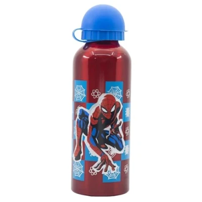 Afbeelding van Spiderman Marvel drinkfles voor kinderen, aluminium fles, 530 ml, met tuit en deksel