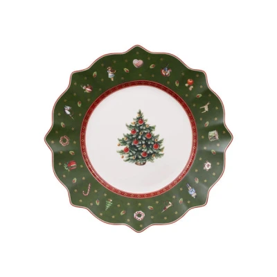 Afbeelding van Villeroy &amp; Boch Toy&#039;s Delight Ontbijtbord Groen/Rood 24 cm 4 stuks