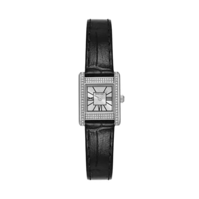 Afbeelding van Emporio Armani Genni AR11660 Horloge Leer Zwart Ø 23 mm
