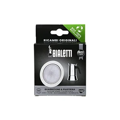 Afbeelding van Bialetti Filterplaatje + Siliconen Ring voor 2 kops RVS percolators