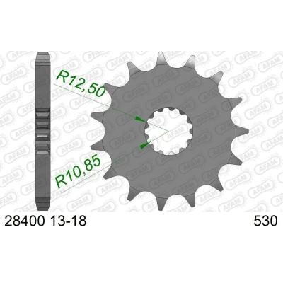 Afbeelding van AFAM standard acier sprocket 28400 530