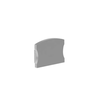 Afbeelding van LEDsON aluminium afsluitdop voor aluminiumprofiel ledstrip slimline breedte 15 mm zonder kabelopening zilver
