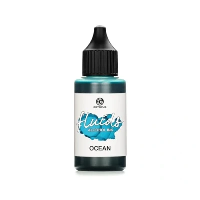 Afbeelding van Octopus 30 ml vloeistoffen alcohol inkt blauw oceaan, alcoholinkt voor vloeibare kunst en hars kunst,