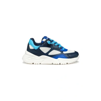 Afbeelding van Geox Sneakers laag voor kinderen, Maat: 38, White navy Kunststof/ textiel
