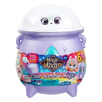 Afbeelding van Magic Mixies Magie Laat een gemengd pluche dier in het midden van de bubbels ketel verschijnen en ontdekt 6 betoverende kleurveranderingen, 14686, medium, paars