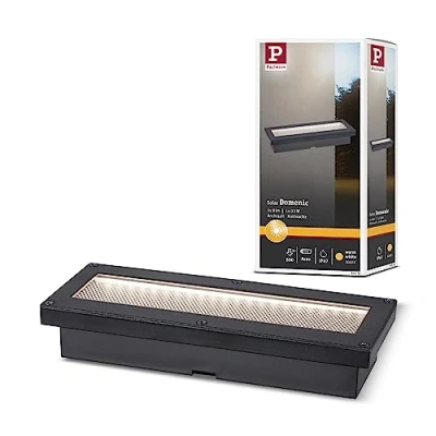 Afbeelding van Paulmann 94576 Domenic Inbouwlamp op zonne energie 0.1 W Warmwit Zwart