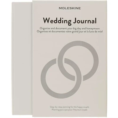 Afbeelding van Moleskine Passion Journal Wedding Wit / 13 x 21 cm Papier, 70 gsm, zuurvrij, ivoorkleurig