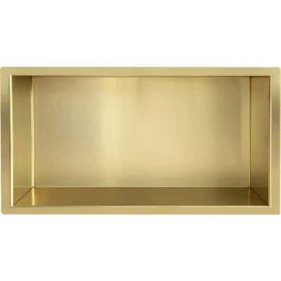 Afbeelding van Wiesbaden inbouwnis 30x60x7cm geborsteld messing