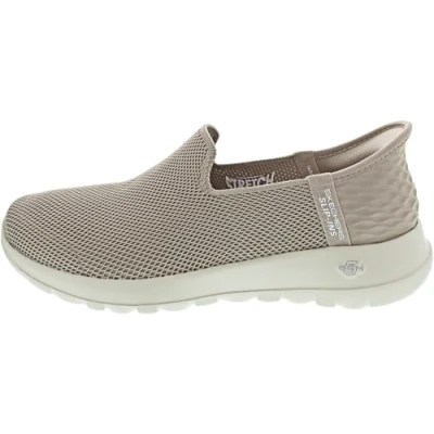 Afbeelding van Skechers Performance GO WALK Slipin Sportieve wandelschoenen, Dames, Maat: 40, Taupe Textiel