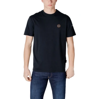Afbeelding van Napapijri Badge Tshirt print, Heren, Maat: XXL, Black