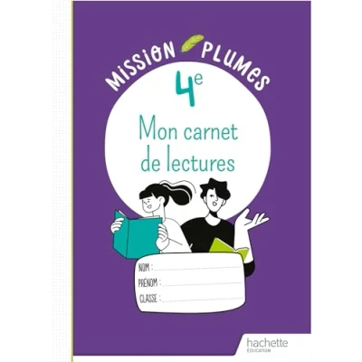 Afbeelding van MISSION PLUMES MON CARNET DE LECTURES 4E CAHIER ELEVE