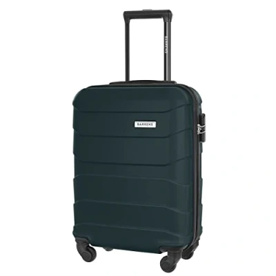 Afbeelding van BARRENS Trolleykoffer, handbagage, reiskoffer, rolkoffer, harde koffer, cabinekoffer, reiskoffer met wielen, bagage, handkoffer, 55 x 40 20 cm (bordeaux), Groen