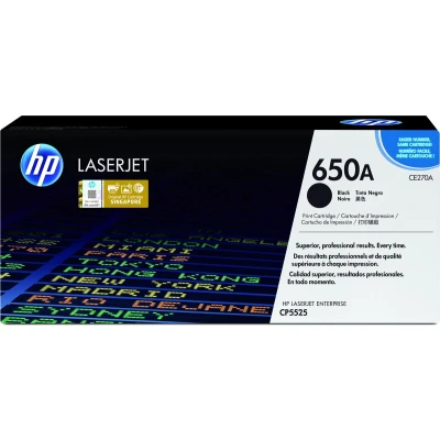 Afbeelding van HP Tonercartridge CE270A 650A zwart