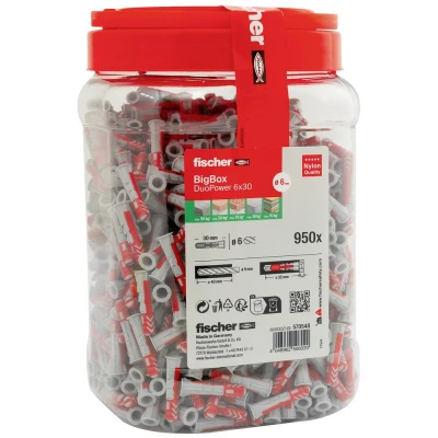 Afbeelding van Fischer DuoPower Deuvelset 30 mm 6 570548 950 stuk(s)