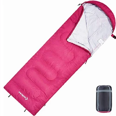 Afbeelding van Slaapzak, dekenslaapzak, lichtgewicht, warm, outdoor, kinderen en vol, 3 4 zijden, voor kamperen, wandelen, met draagtas