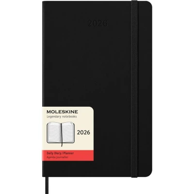 Image de Agenda civil Moleskine 2026 12 mois Journalier Grand Format Dur Noir