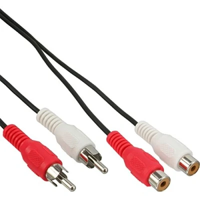 Afbeelding van Tulp stereo audio verlengkabel zwart 20 meter