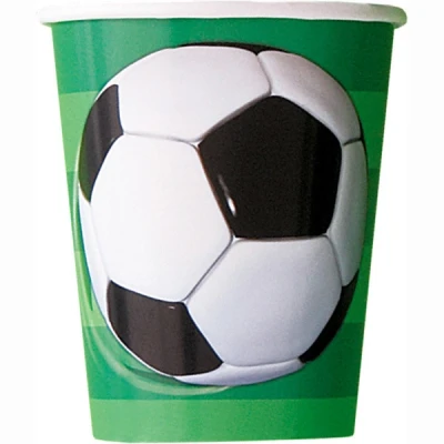 Afbeelding van Bekers Voetbal 3D 270ml 8 stuks