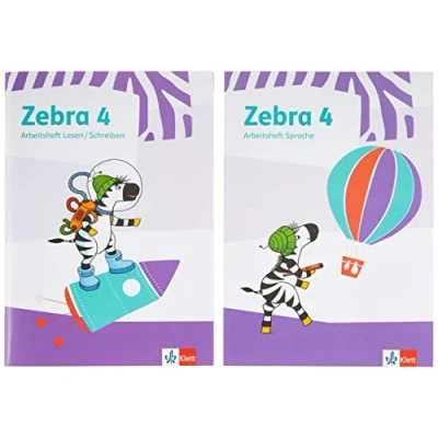 Afbeelding van Zebra 4. Paket: Arbeitsheft Lesen/Schreiben und Sprache Klasse 4