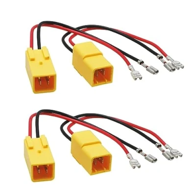 Afbeelding van Sound way 4 x kabelkabelkabels, kabelkabels, stekker voor luidsprekers in de auto, compatibel met Alfa Romeo, Lancia, Fiat, Citroen, Peugeot