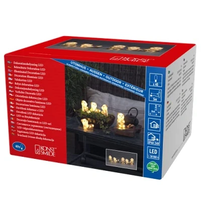 Afbeelding van Konstsmide 6234 103 Acryl figuur Energielabel: F (A G) Pandas Warmwit LED Wit