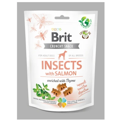 Afbeelding van Brit Dog Crunchy Cracker 200 g Hondensnacks Insecten&amp;Zalm&amp;Thijm