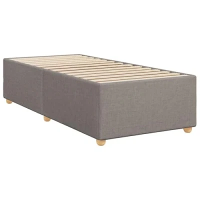 Image de vidaXL Cadre de lit sans matelas taupe 90x200 cm tissu