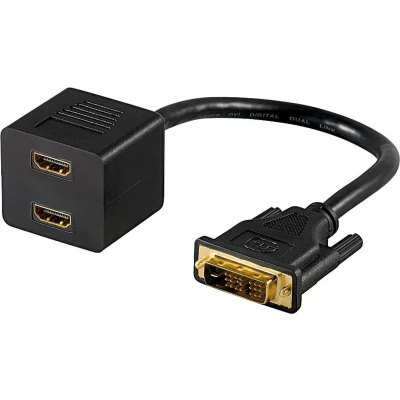 Afbeelding van DeLOCK Adapter DVI 25 2x HDMI
