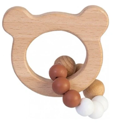 Afbeelding van Bam Bijtring BamBam Hout Bear Eco