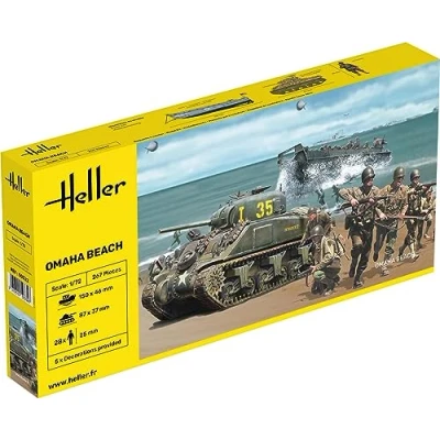 Afbeelding van 1:72 Heller 50332 Ohama Beach Diorama Set Plastic Modelbouwpakket