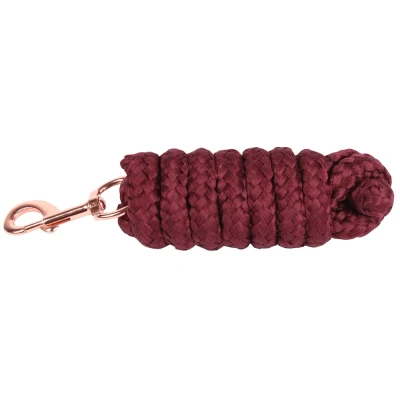 Image de Harry&#039;s Horse Corde pour Licol Soft Musketon Rosegold 1.8m Bordeaux