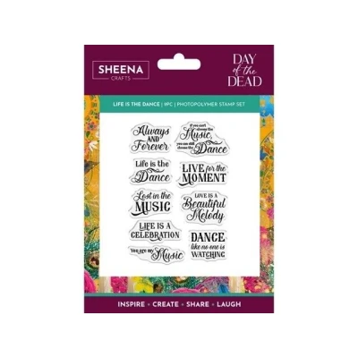 Afbeelding van Sheena Douglass Day of the Dead Clearstamp Life is Dance