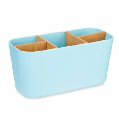 Afbeelding van Tandenborstelhouder Blauw Bamboe Polypropyleen 21 x 10 9 cm (6 Stuks)