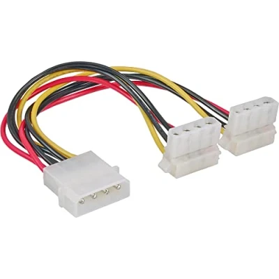 Afbeelding van Molex (m) 2x (v) haaks splitter 0,15 meter