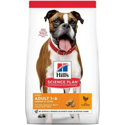 Afbeelding van 14kg Adult 1 6 Light Medium met Kip Hill&#039;s Science Plan Hondenvoer