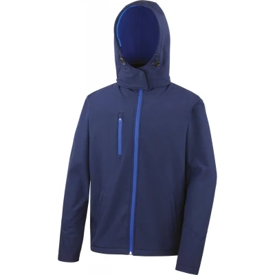 Afbeelding van Result Core Tx Performance Hooded Soft Shell Jacket R230M Navy / Royal