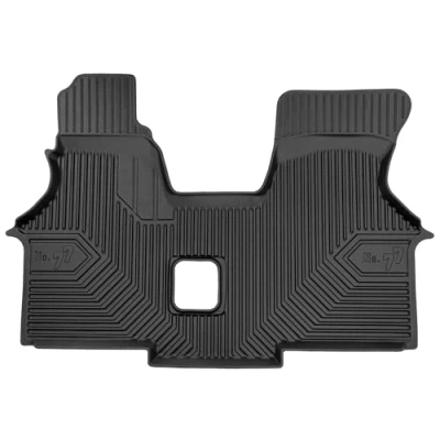 Afbeelding van M MOTOS Rubberen vloermatten voor Volkswagen Transporter T4 1990 2003 Verhoog je rijcomfort met de zwarte antislip all weather No.77 automatten, bescherming tegen vuil