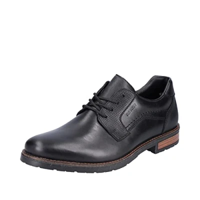 Afbeelding van Rieker Veterschoenen, Heren, Maat: 44, Nero Leer