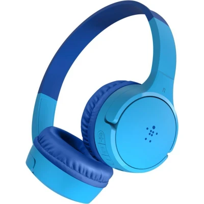 Afbeelding van Belkin SOUNDFORM Draadloze On Ear Koptelefoon voor Kinderen Inclusief gehoorbescherming Blauw