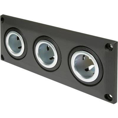 Afbeelding van ProCar Einbausteckdose mit 3 Powersteckdosen Inbouwstopcontact met powerstopcontacten Stroombelasting (max.): 20 A 12 V, 24 V