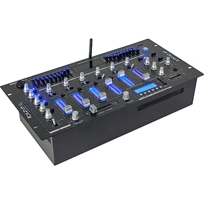 Afbeelding van Ibiza Sound DJM102 BT 6 kanaals mixer met effecten en BT/USB speler