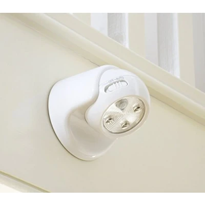 Afbeelding van Auraglow Afneembare draadloze led veiligheidslamp met bewegingsmelder op batterijen (wit, zonder batterijen)
