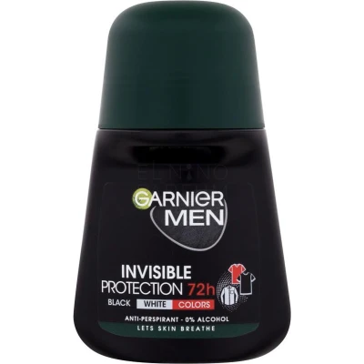 Afbeelding van Garnier Men Invisible Protection 72h Deodorant Man Deo Roller Heren Anti Stain Ethyl Alcohol Vrij 50ml