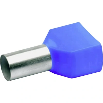 Afbeelding van Klauke 87714 Dubbele adereindhulzen 16 mm² Deels geïsoleerd Blauw 100 stuk(s)