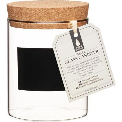 Afbeelding van Kitchencraft Voorraadpot Natural Elements 700 Ml Glas/kurk