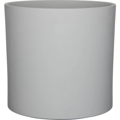 Afbeelding van Mica Decorations era ronde bloempot lichtgrijs mat maat in cm: 31x32,5